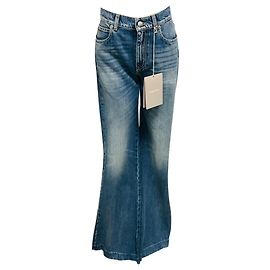 Alexander Mcqueen Vaqueros Bootcut de Tiro Alto en Denim Azul McQueen