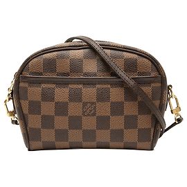 Louis Vuitton Damier Ebene Ipanema Pochette Crossbody Bag Braun