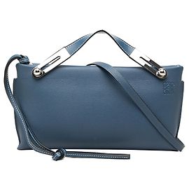 Bolso Missy Small LOEWE de piel de ternera granulada azul