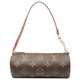 Bolso de mano Louis Vuitton Monogram Papillon Pochette Marrón