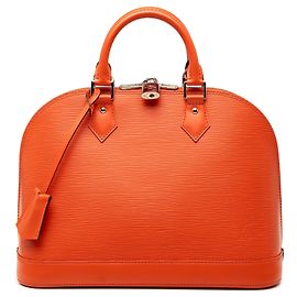 Borsa Satchel Louis Vuitton Epi Alma PM Arancione
