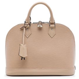 Bolso de mano Louis Vuitton Epi Alma PM Beige