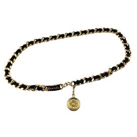 Cinto de corrente Chanel Coco Mark