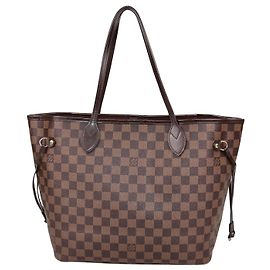 Bolsa Louis Vuitton Damier Ebene Canvas Neverfull MM