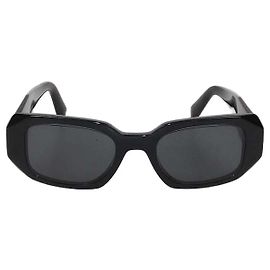 Prada Black Symbole Rectangular Sunglasses