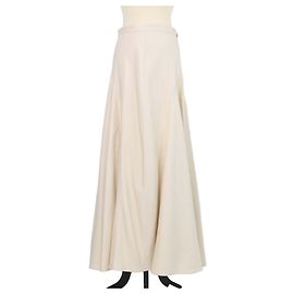 Falda midi Giustina de seda beige Loro Piana