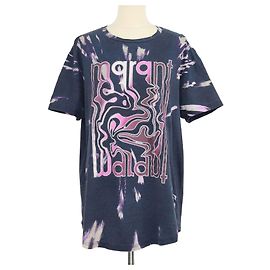 T-shirt Edwige in cotone tie-dye blu navy Isabel Marant Etoile