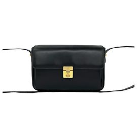 Céline Bolsa de Ombro em Couro Celine Vintage Triomphe Logo Turnlock