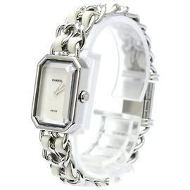 Chanel Premiere Rock Quartz Stainless Steel and Leather 20