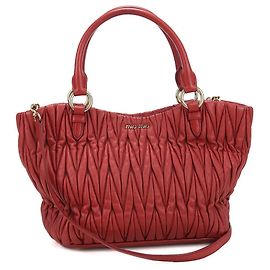Bolso 2-Way Matelassé rojo para mujer Miu Miu