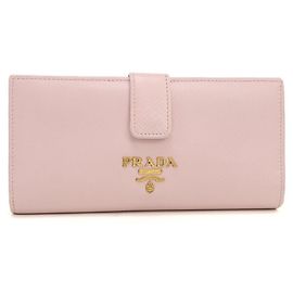 Prada Bi-fold langes Portemonnaie in Pink