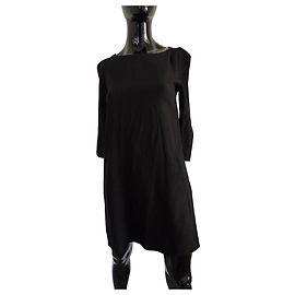 Claudie Pierlot Claudia Pierlot schwarzes Langarmkleid aus Viskose