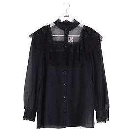 Autre Marque Camisa Saint Laurent de algodão preto