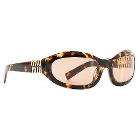 MIU MIU - Gafas de sol Miu Miu en acetato y carey marrón