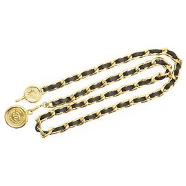 Chanel Vintage Gold Metal CC 31 Rue Cambon Medaillon Kettenbelt