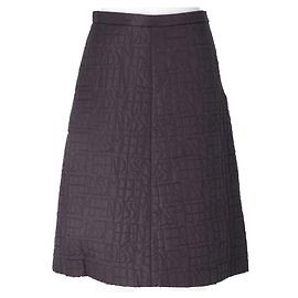 Fendi Fendissime Midirock aus gestepptem Nylon Dunkelviolett