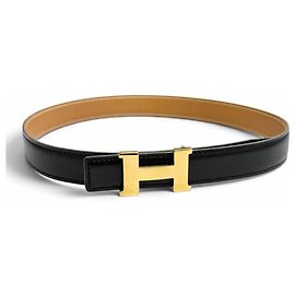 Hermès Cintura reversibile in pelle Hermes Vintage Mini Constance