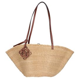 Bolso cesta LOEWE Elephant Grass & Calf Shell