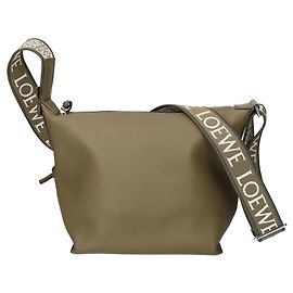 Borsa a tracolla Loewe Cubi in verde kaki