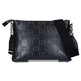 Borsa a tracolla media goffrata GUCCI 696009