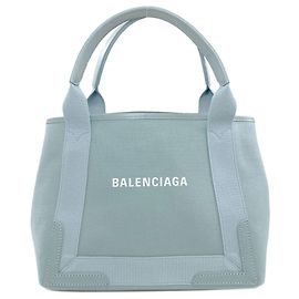 Borsa a mano Balenciaga in tela azzurro