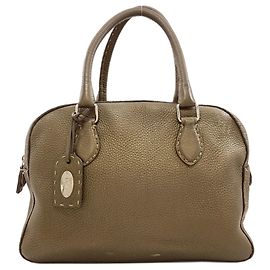 Sac à main en cuir Fendi Selleria
