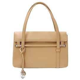 Bolso de mano de cuero beige de Cartier