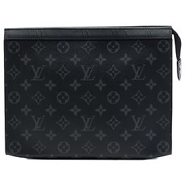 Louis Vuitton Black Monogram Eclipse Pochette Voyage MM