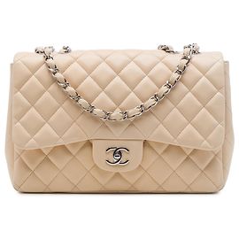 Chanel Brown Jumbo Classic Lambskin Single Flap