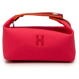 Estojo Hermès Pink Small Toile Bride A Brac