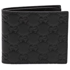 Portafoglio bifold Gucci Black Guccissima