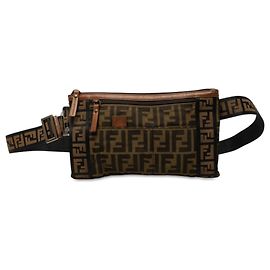 Borsello cintura Fendi in tela Zucca marrone