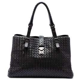 Bottega Veneta Brown Medium Nappa Intrecciato Roma Tote