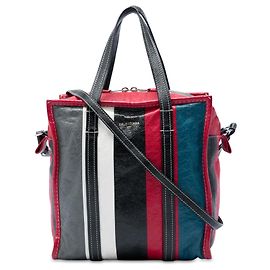 Balenciaga Borsa Shopper Satchel Bazar in pelle di agnello rossa S