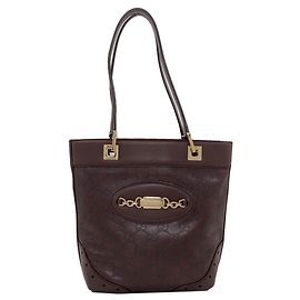 Gucci 145994 GG Signature Shima Horsebit Handtasche