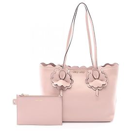 Borsa Tote Miu Miu in pelle rosa
