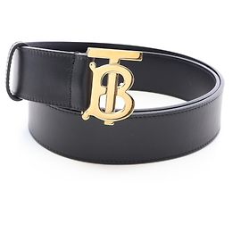 Cintura in pelle Burberry TB da uomo
