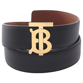 Cintura in pelle reversibile Burberry TB da donna