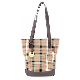 Burberry Haymarket Check Tote Bag
