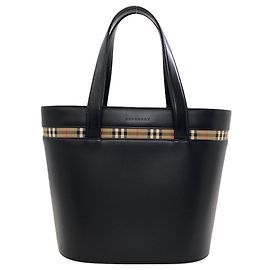 Borsa a mano in pelle Burberry Check da donna