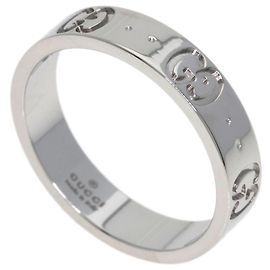 Anello Gucci Icon Band in oro bianco 18K