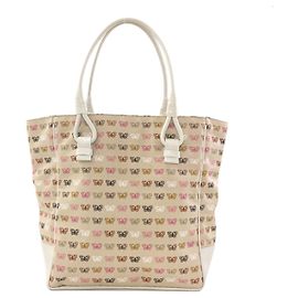 Bottega Veneta Canvas Tote Bag mit Schmetterlings-Print