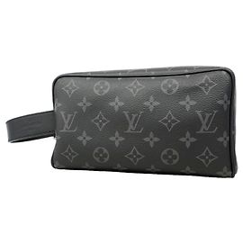 Louis Vuitton Monogram Eclipse Locker Dopp Kit Clutch Bag