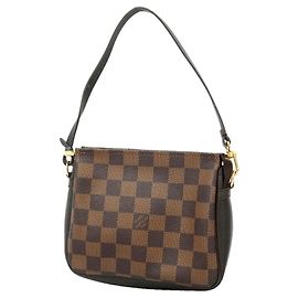 Louis Vuitton Damier Trousse Makeup Bag/Pouch N51982 Ebene