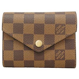 Louis Vuitton Damier Portefeuille Victorine Tri-fold Wallet