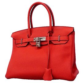 Hermès Hermes Birkin 30 Togo Bougainvillea Handtasche