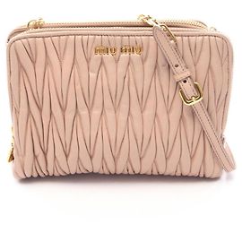 Borsa a tracolla in pelle Matelassé Miu Miu