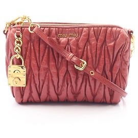 Borsa a tracolla in pelle Matelassé Miu Miu