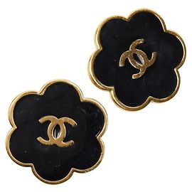 Chanel Coco Mark Clip-Ohrringe mit Blumenmotiv