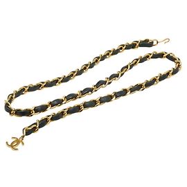 Cinto de corrente Chanel Coco Mark